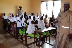 Two classroom block provided for lingbinsi village in the North East Region of Ghana